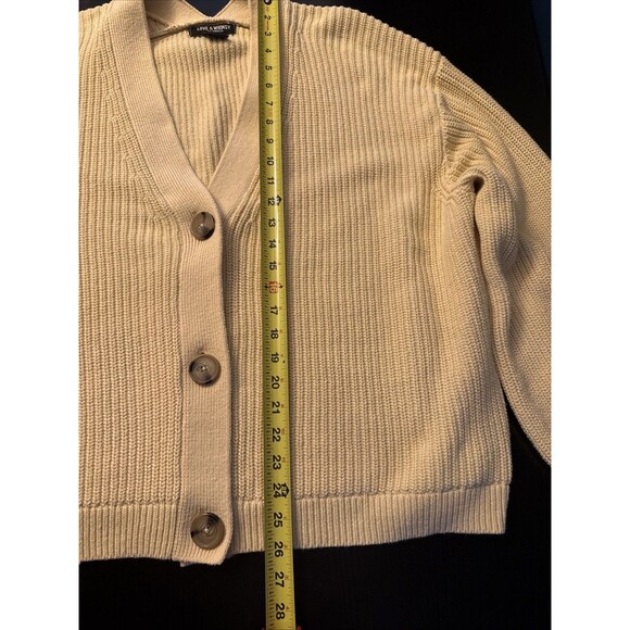 Love & Whimsy Womens Boyfriend Cardigan Sweater XXL Button Cotton Chunky Preppy - Picture 8 of 8